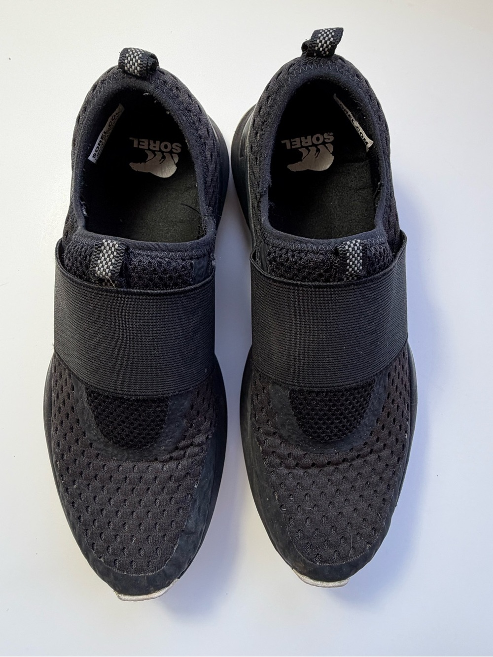 Sorel Women's Black Slip-On Athletic Sneakers